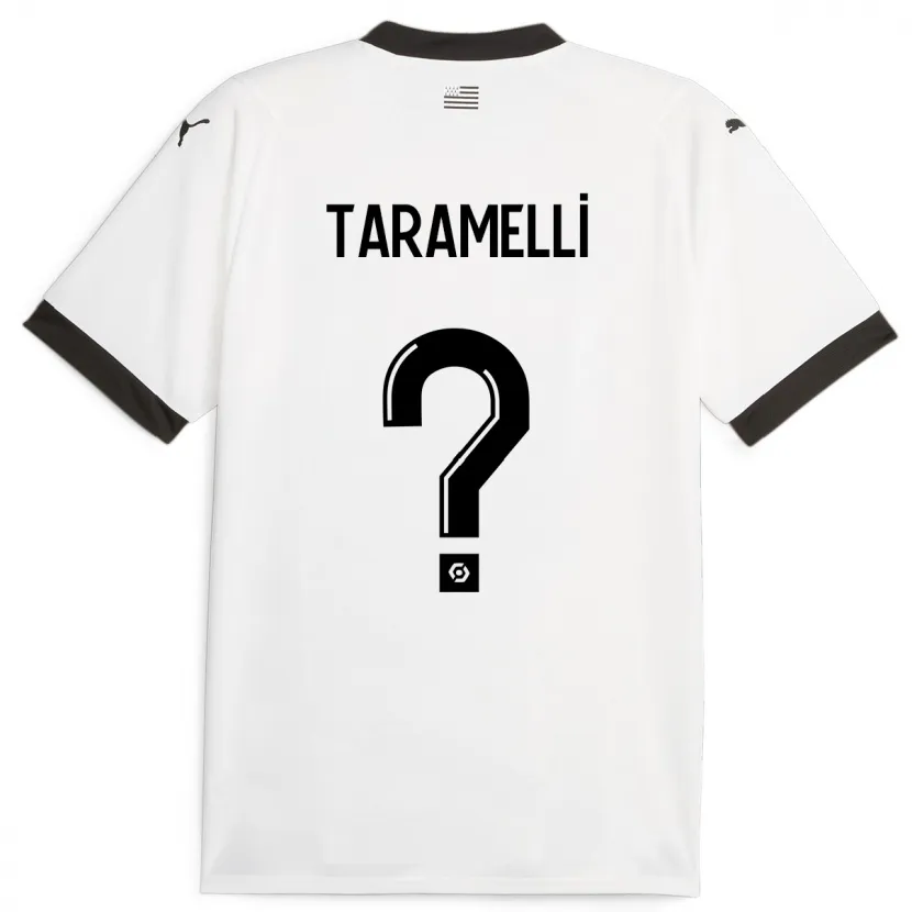 Danxen Hombre Camiseta Valentin Taramelli #0 Blanco 2ª Equipación 2023/24 La Camisa