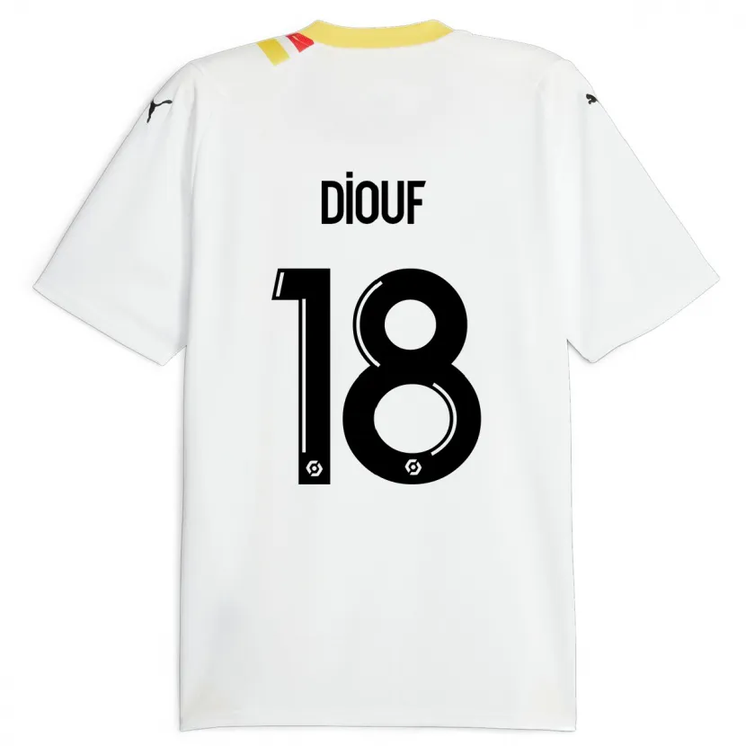 Danxen Hombre Camiseta Andy Diouf #18 Negro 2ª Equipación 2023/24 La Camisa