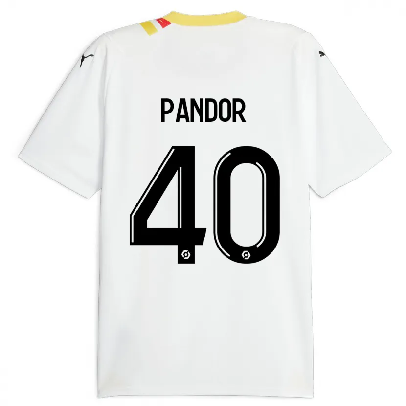 Danxen Hombre Camiseta Yannick Pandor #40 Negro 2ª Equipación 2023/24 La Camisa