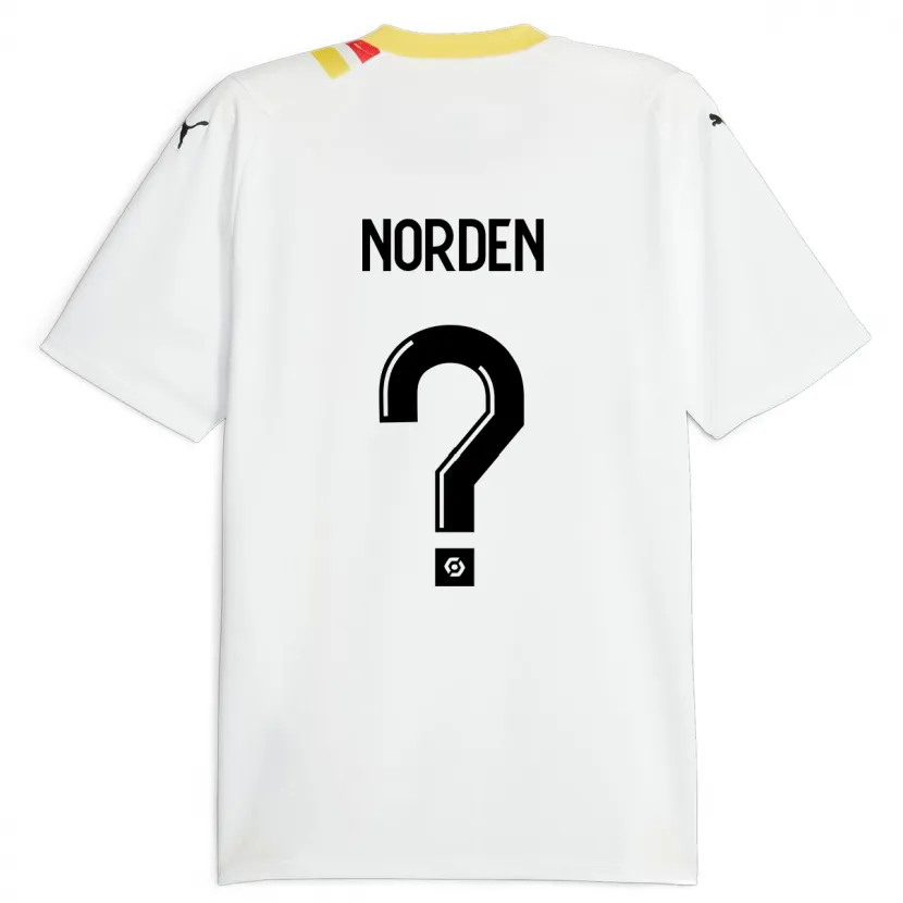 Danxen Hombre Camiseta Doreen Norden #0 Negro 2ª Equipación 2023/24 La Camisa