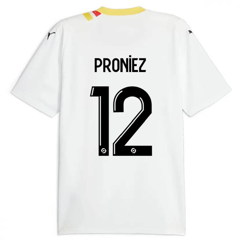 Danxen Hombre Camiseta Fany Proniez #12 Negro 2ª Equipación 2023/24 La Camisa