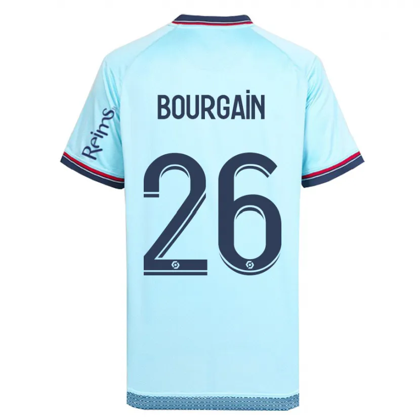 Danxen Hombre Camiseta Lea Bourgain #26 Cielo Azul 2ª Equipación 2023/24 La Camisa