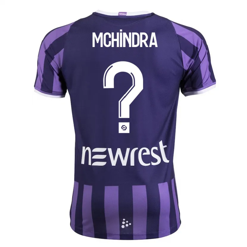 Danxen Hombre Camiseta Naime Said Mchindra #0 Morado 2ª Equipación 2023/24 La Camisa