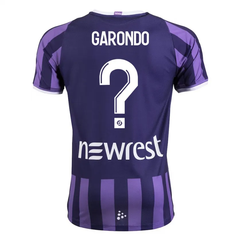 Danxen Hombre Camiseta Thibaud Garondo #0 Morado 2ª Equipación 2023/24 La Camisa