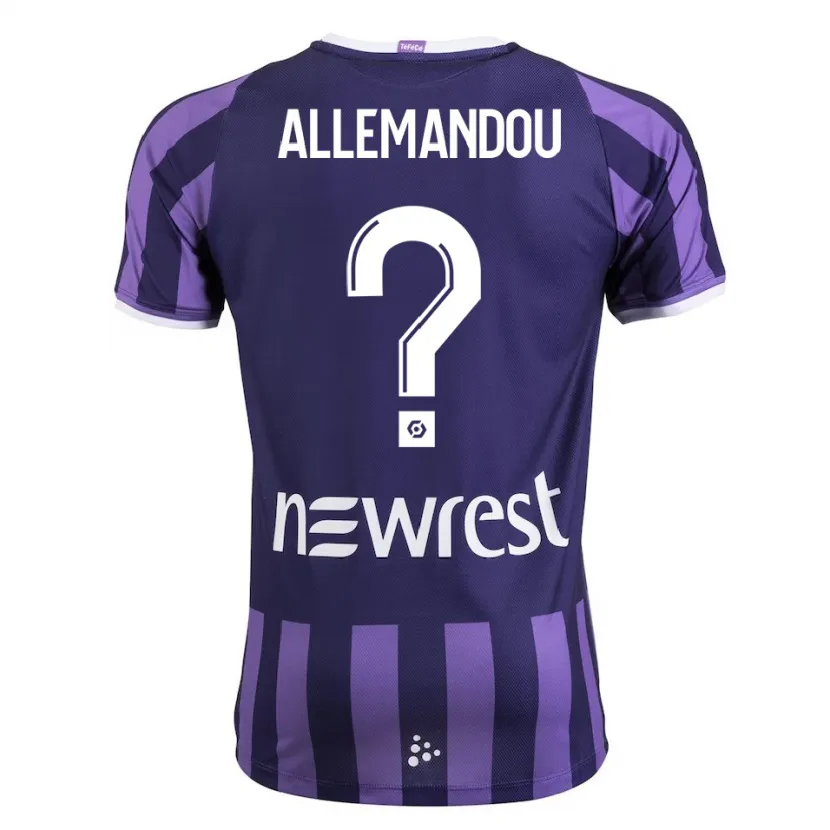 Danxen Hombre Camiseta Teddy Allemandou #0 Morado 2ª Equipación 2023/24 La Camisa