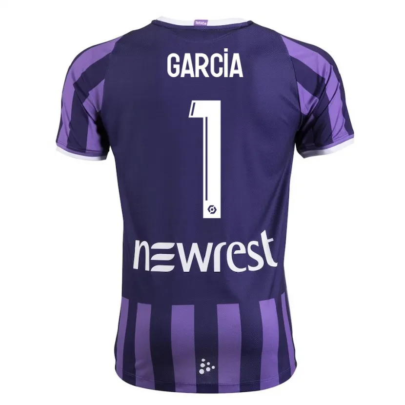 Danxen Hombre Camiseta Deborah Garcia #1 Morado 2ª Equipación 2023/24 La Camisa