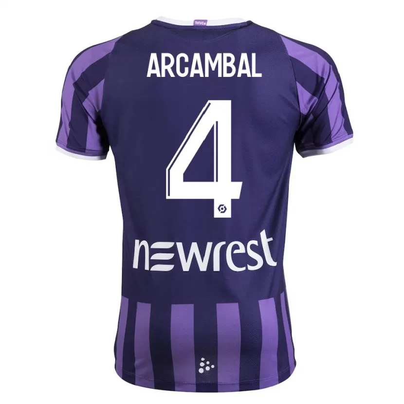 Danxen Hombre Camiseta Anais Arcambal #4 Morado 2ª Equipación 2023/24 La Camisa