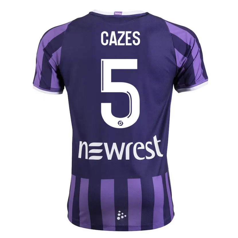 Danxen Hombre Camiseta Manon Cazes #5 Morado 2ª Equipación 2023/24 La Camisa