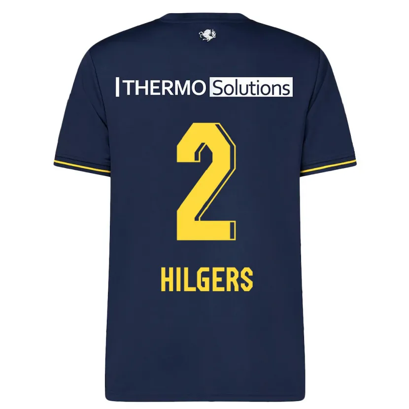 Danxen Hombre Camiseta Mees Hilgers #2 Armada 2ª Equipación 2023/24 La Camisa