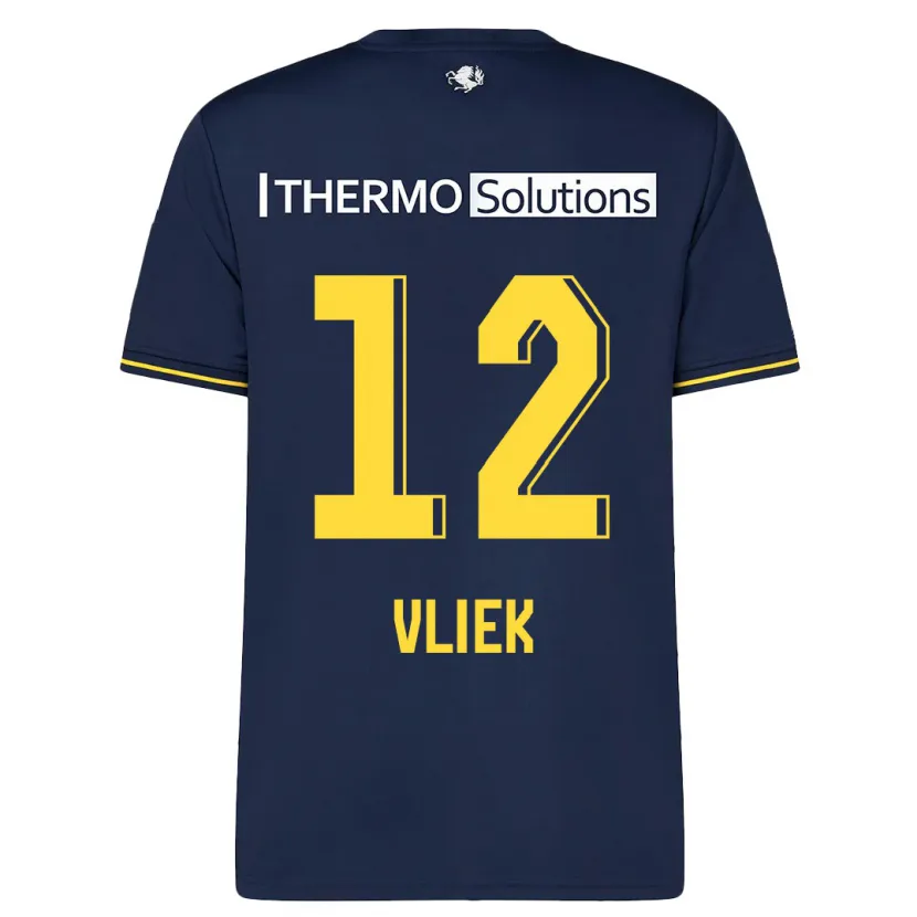 Danxen Hombre Camiseta Leonie Vliek #12 Armada 2ª Equipación 2023/24 La Camisa