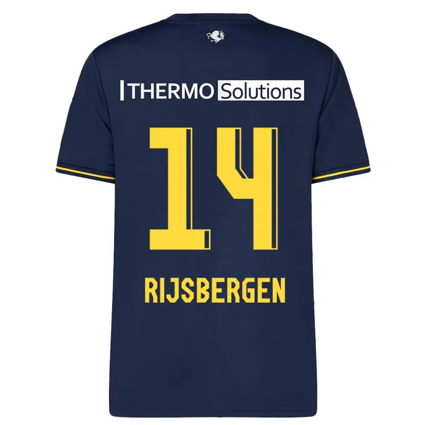 Danxen Hombre Camiseta Liz Rijsbergen #14 Armada 2ª Equipación 2023/24 La Camisa