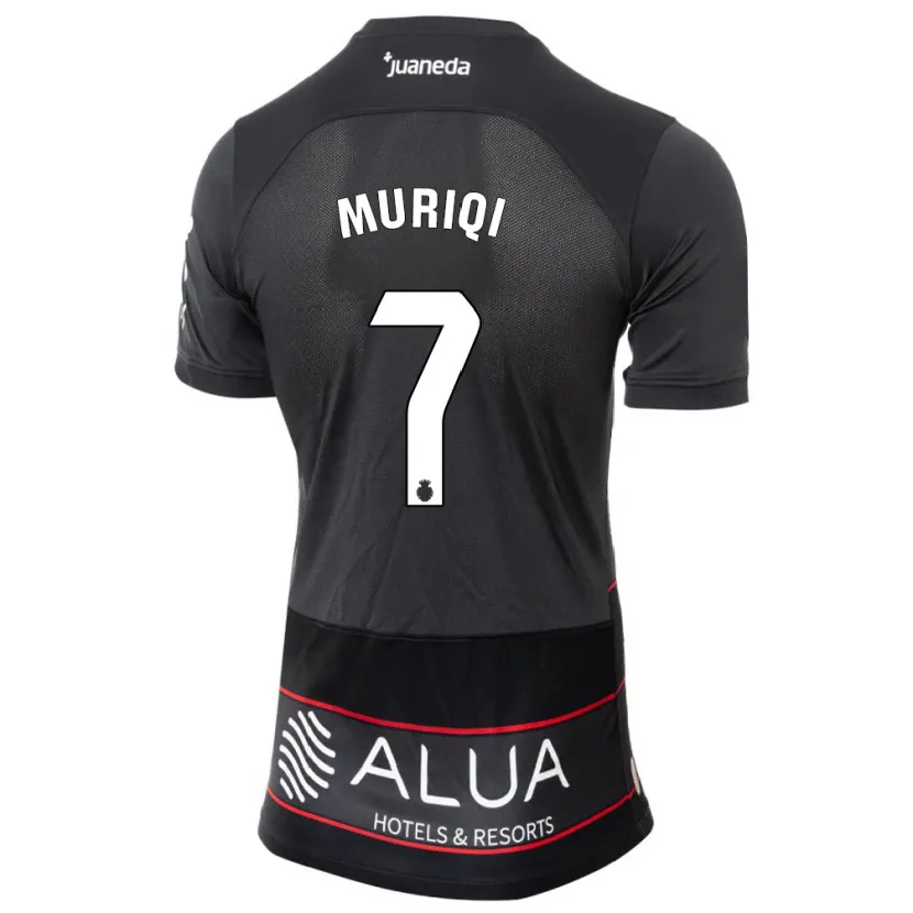 Danxen Hombre Camiseta Vedat Muriqi #7 Negro 2ª Equipación 2023/24 La Camisa