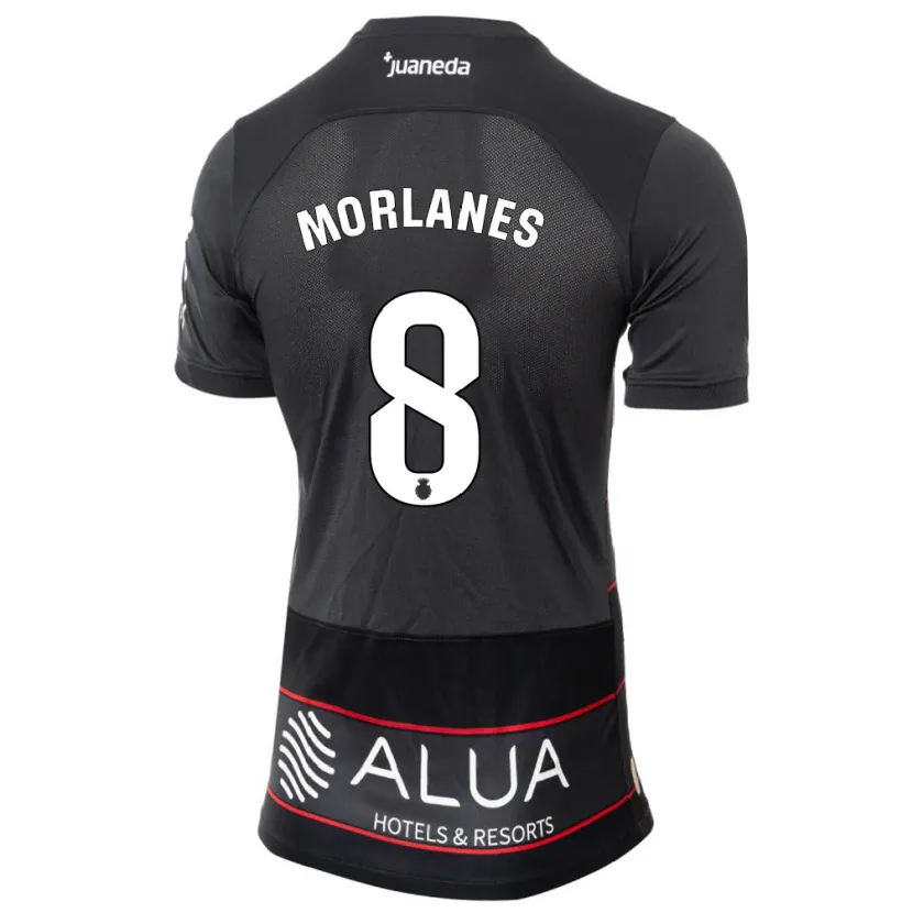 Danxen Hombre Camiseta Manu Morlanes #8 Negro 2ª Equipación 2023/24 La Camisa