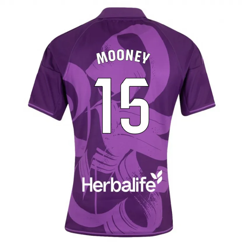 Danxen Hombre Camiseta Fionn Mooney #15 Violeta 2ª Equipación 2023/24 La Camisa