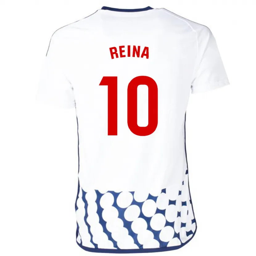 Danxen Hombre Camiseta Alberto Reina #10 Blanco 2ª Equipación 2023/24 La Camisa