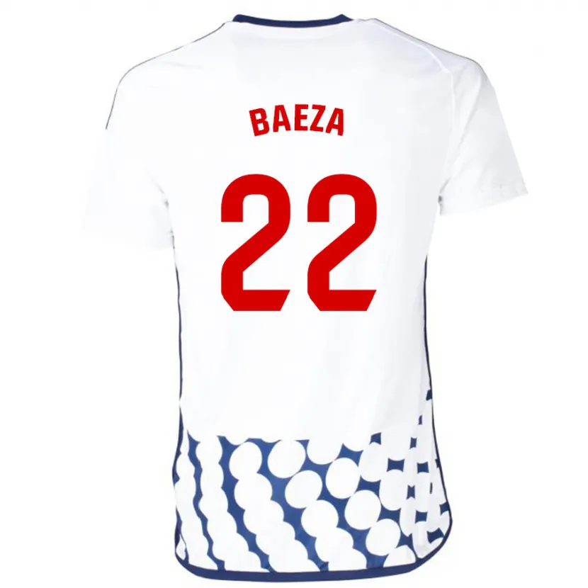 Danxen Hombre Camiseta Miguel Baeza #22 Blanco 2ª Equipación 2023/24 La Camisa