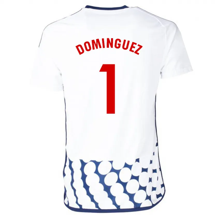 Danxen Hombre Camiseta Iago Domínguez #1 Blanco 2ª Equipación 2023/24 La Camisa