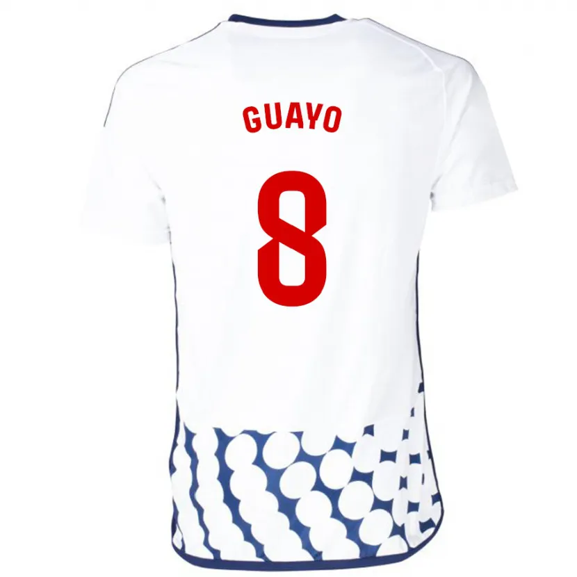 Danxen Hombre Camiseta Guayo #8 Blanco 2ª Equipación 2023/24 La Camisa