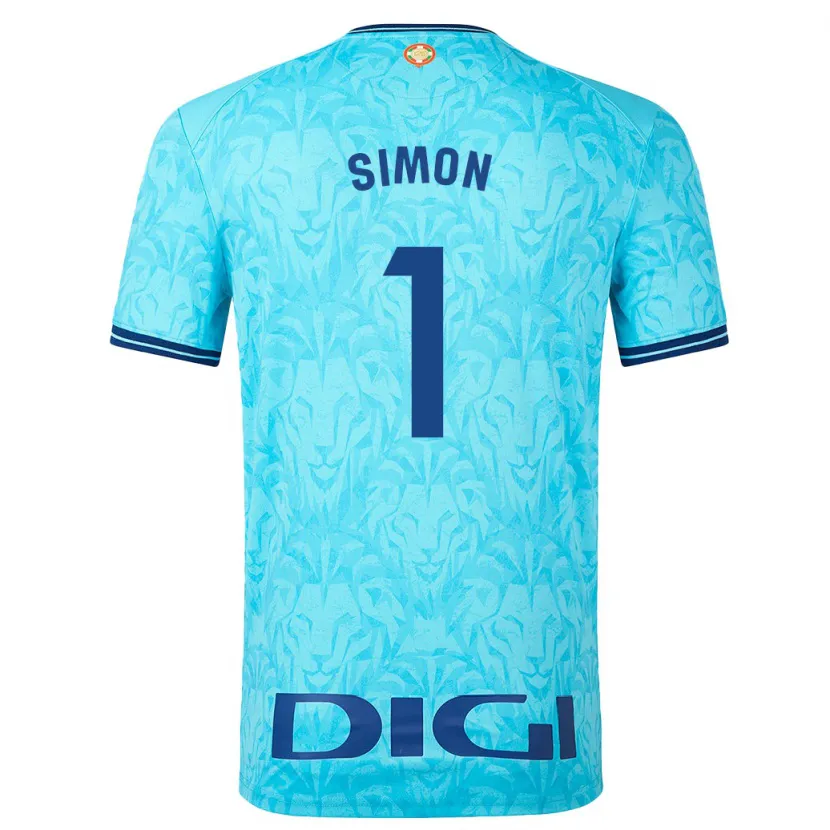 Danxen Hombre Camiseta Unai Simón #1 Cielo Azul 2ª Equipación 2023/24 La Camisa