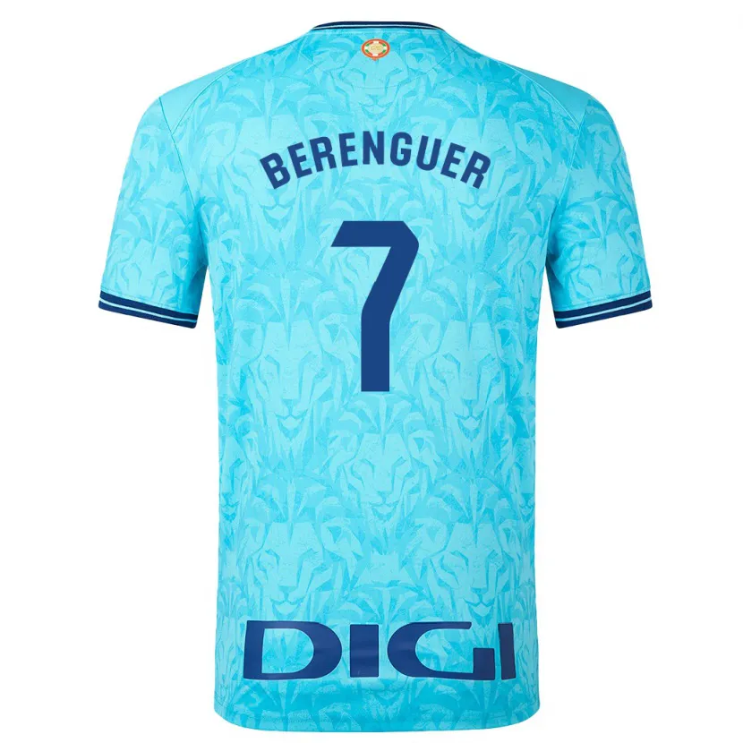 Danxen Hombre Camiseta Álex Berenguer #7 Cielo Azul 2ª Equipación 2023/24 La Camisa