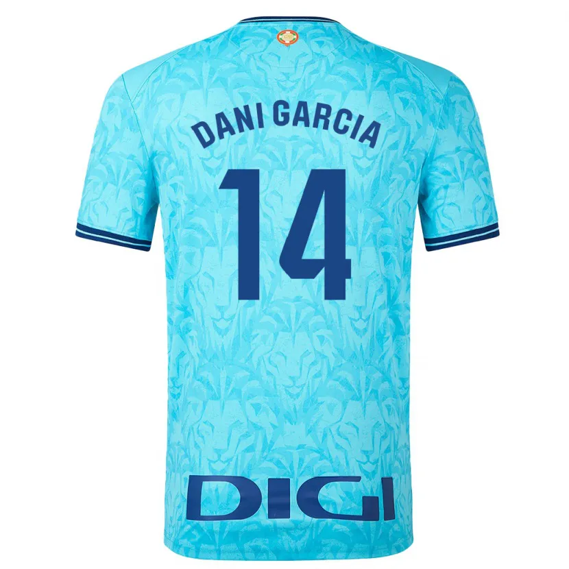 Danxen Hombre Camiseta Dani García #14 Cielo Azul 2ª Equipación 2023/24 La Camisa