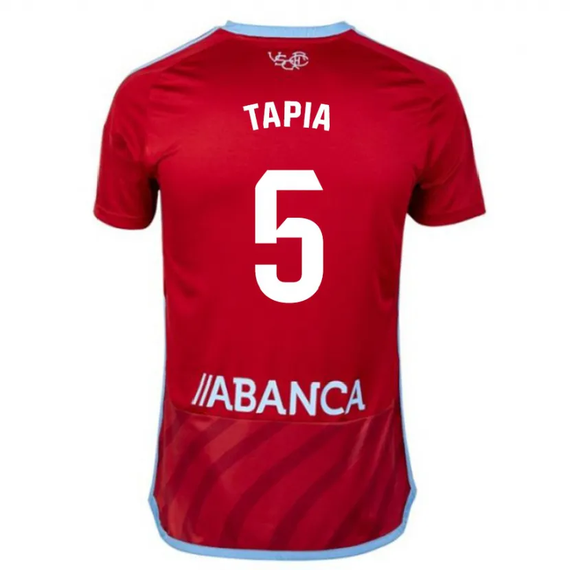 Danxen Hombre Camiseta Renato Tapia #5 Rojo 2ª Equipación 2023/24 La Camisa