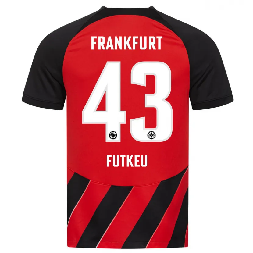 Danxen Mujer Camiseta Noel Futkeu #43 Negro Rojo 1ª Equipación 2023/24 La Camisa