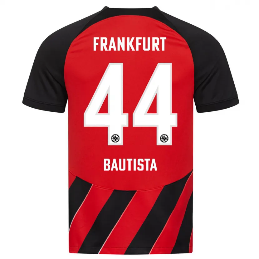 Danxen Mujer Camiseta Davis Bautista #44 Negro Rojo 1ª Equipación 2023/24 La Camisa