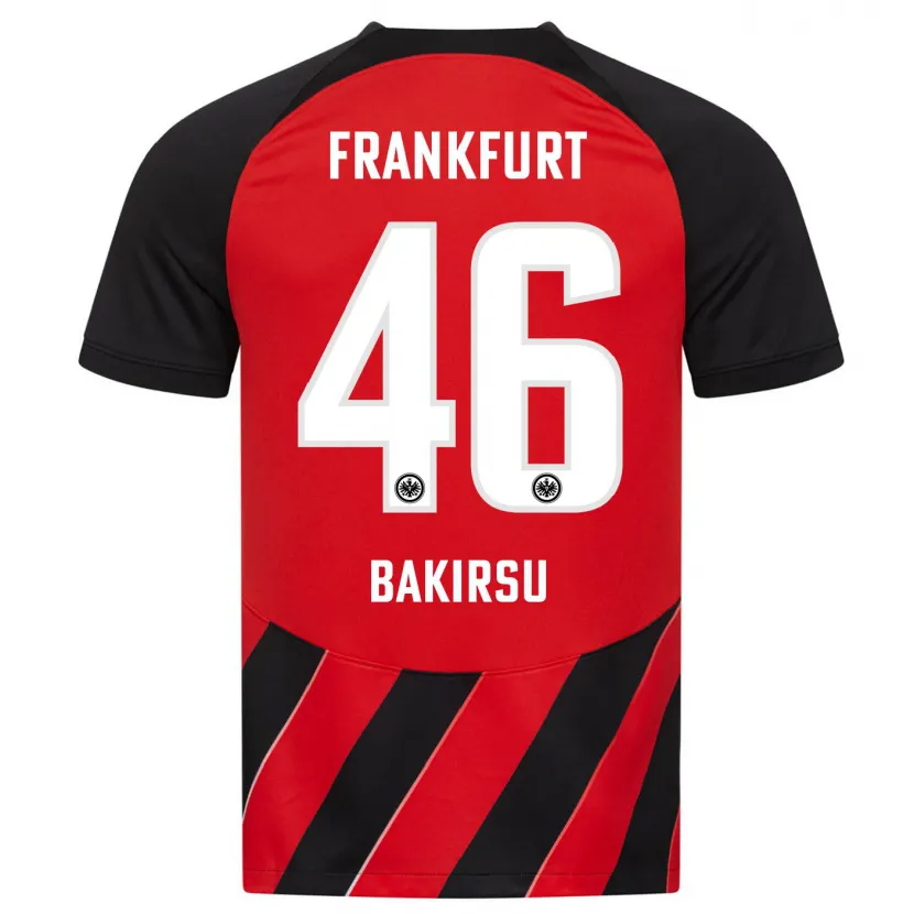 Danxen Mujer Camiseta Hüseyin Bakirsu #46 Negro Rojo 1ª Equipación 2023/24 La Camisa