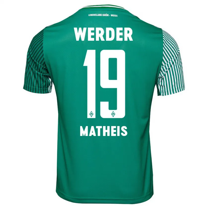 Danxen Mujer Camiseta Saskia Matheis #19 Verde 1ª Equipación 2023/24 La Camisa