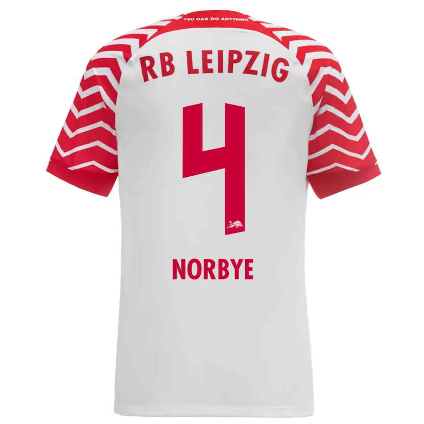 Danxen Mujer Camiseta Jonathan Norbye #4 Blanco 1ª Equipación 2023/24 La Camisa