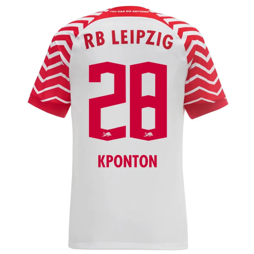 Danxen Mujer Camiseta Marwan Kponton #28 Blanco 1ª Equipación 2023/24 La Camisa