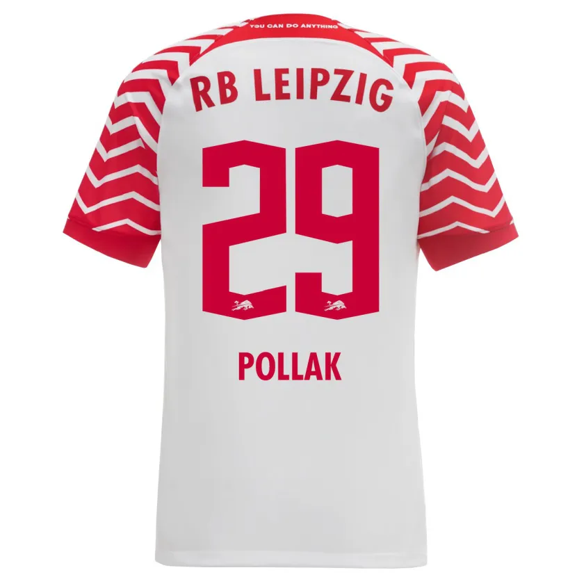 Danxen Mujer Camiseta Julia Pollak #29 Blanco 1ª Equipación 2023/24 La Camisa