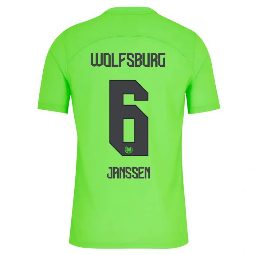 Danxen Mujer Camiseta Dominique Janssen #6 Verde 1ª Equipación 2023/24 La Camisa