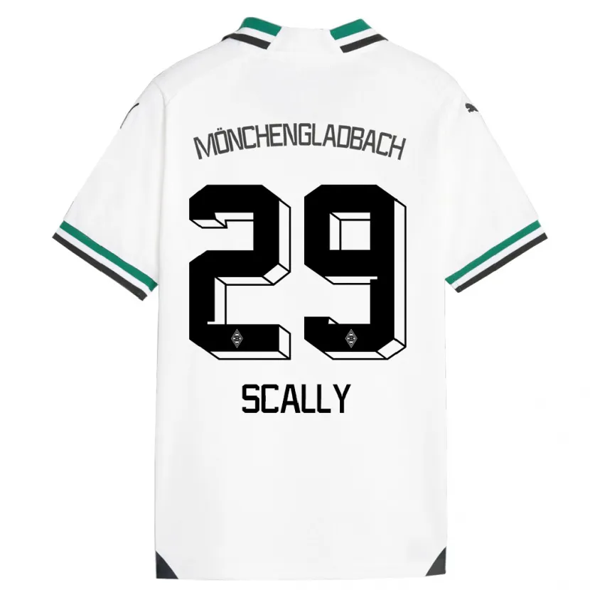 Danxen Mujer Camiseta Joe Scally #29 Blanco Verde 1ª Equipación 2023/24 La Camisa