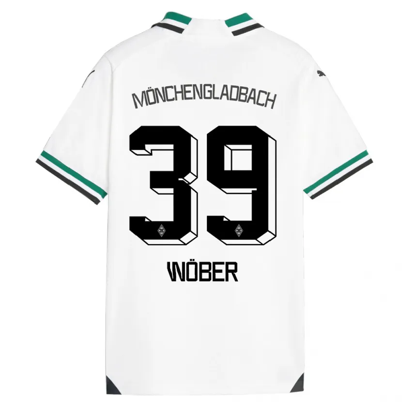 Danxen Mujer Camiseta Maximilian Wöber #39 Blanco Verde 1ª Equipación 2023/24 La Camisa