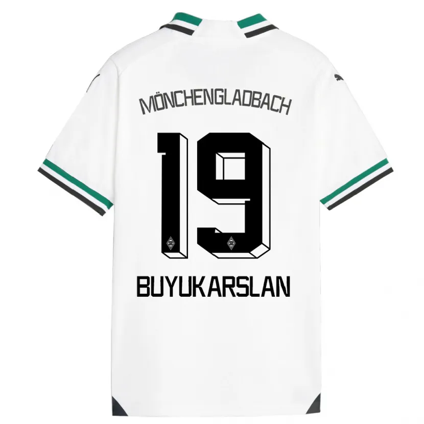 Danxen Mujer Camiseta Oguzcan Büyükarslan #19 Blanco Verde 1ª Equipación 2023/24 La Camisa