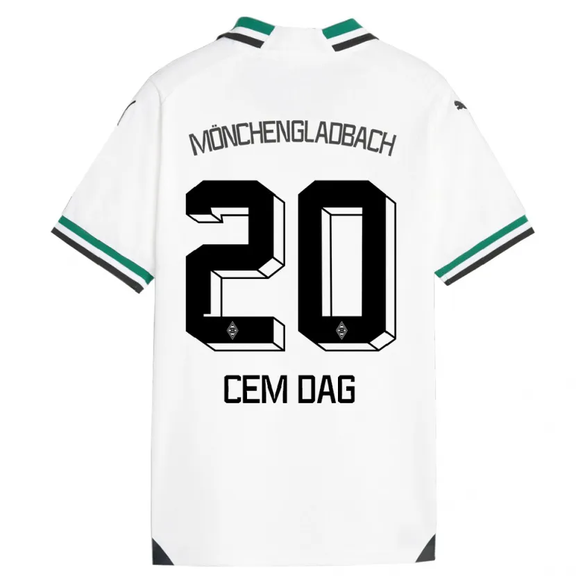 Danxen Mujer Camiseta Cem Dag #20 Blanco Verde 1ª Equipación 2023/24 La Camisa