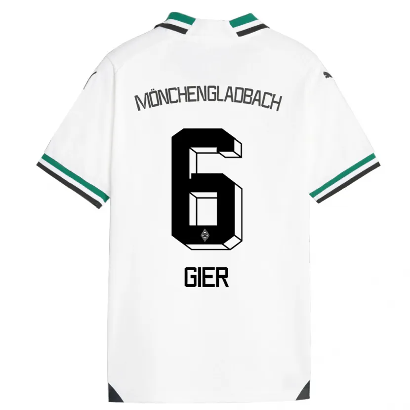 Danxen Mujer Camiseta Madeline Gier #6 Blanco Verde 1ª Equipación 2023/24 La Camisa