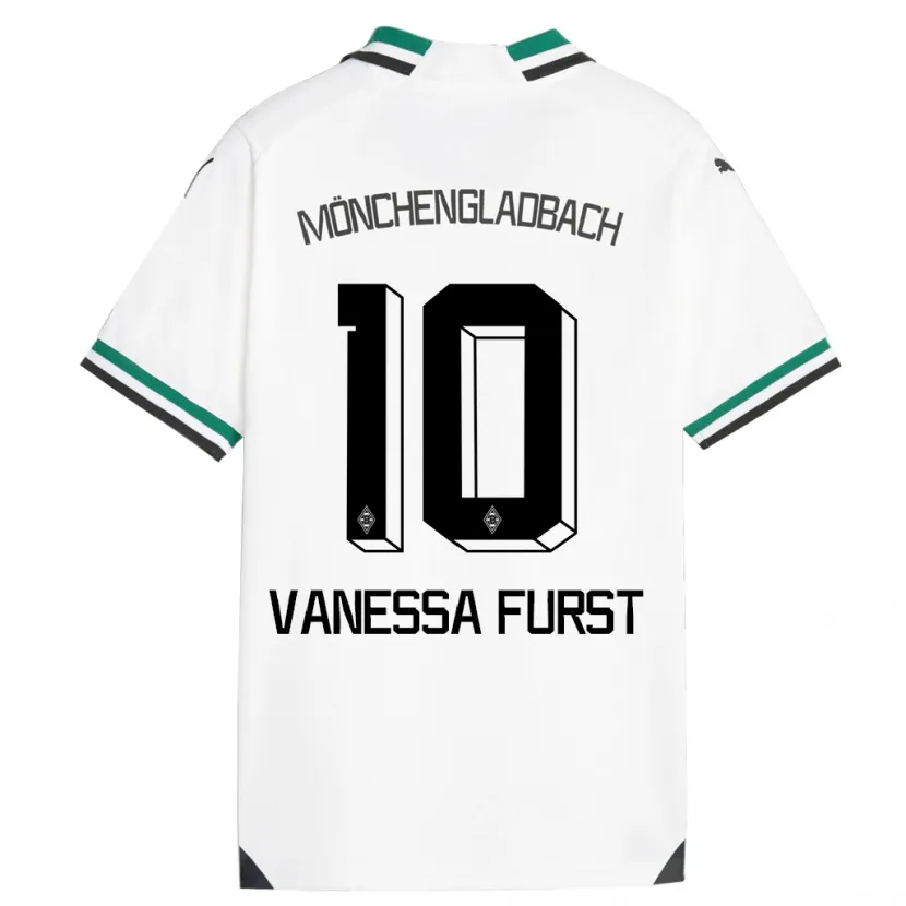 Danxen Mujer Camiseta Vanessa Fürst #10 Blanco Verde 1ª Equipación 2023/24 La Camisa