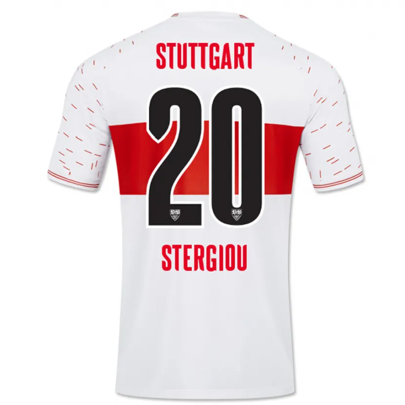 Danxen Mujer Camiseta Leonidas Stergiou #20 Blanco 1ª Equipación 2023/24 La Camisa