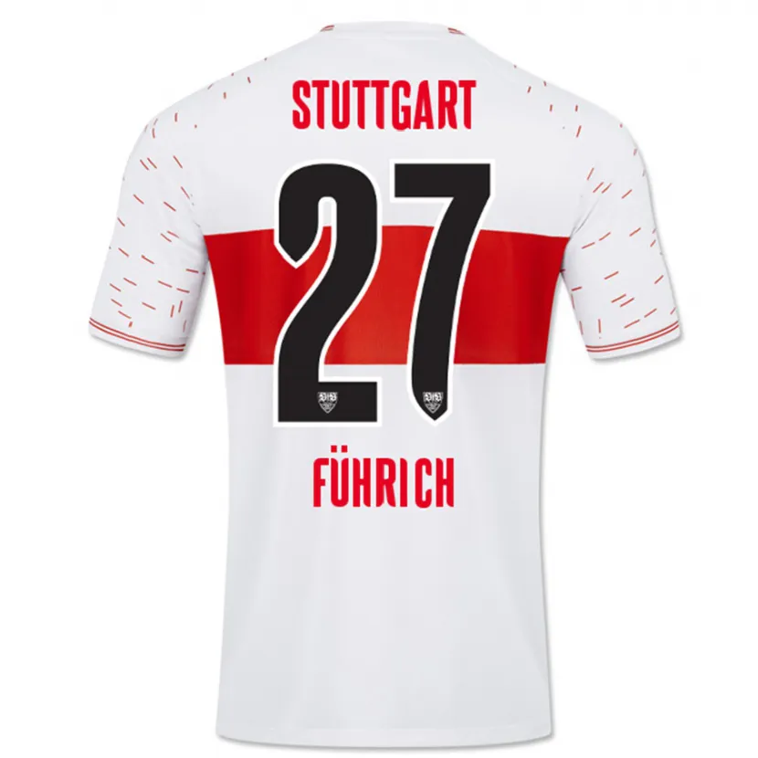 Danxen Mujer Camiseta Chris Führich #27 Blanco 1ª Equipación 2023/24 La Camisa