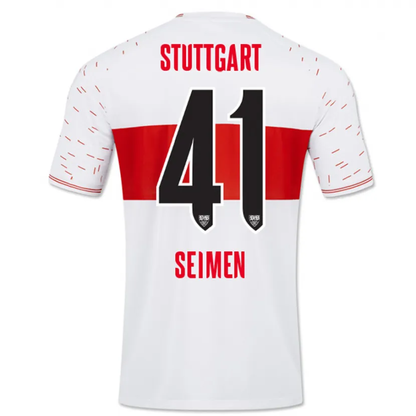 Danxen Mujer Camiseta Dennis Seimen #41 Blanco 1ª Equipación 2023/24 La Camisa