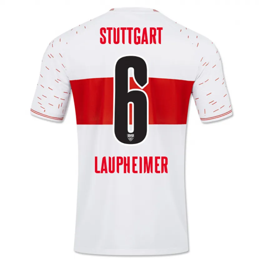 Danxen Mujer Camiseta Lukas Laupheimer #6 Blanco 1ª Equipación 2023/24 La Camisa