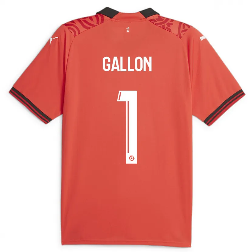 Danxen Mujer Camiseta Gauthier Gallon #1 Rojo 1ª Equipación 2023/24 La Camisa