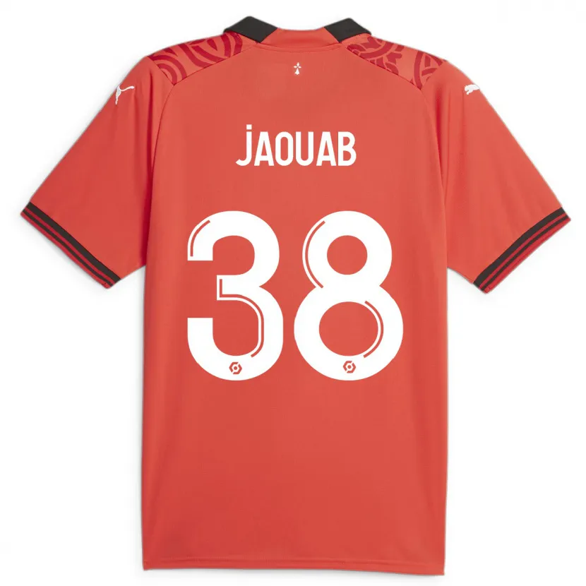 Danxen Mujer Camiseta Mohamed Jaouab #38 Rojo 1ª Equipación 2023/24 La Camisa