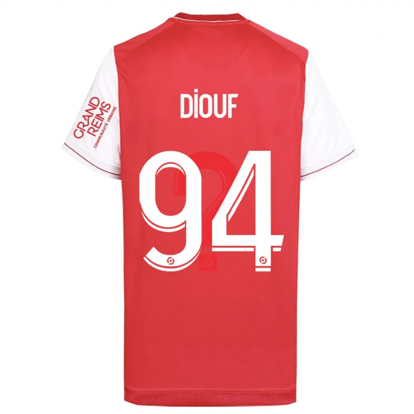 Danxen Mujer Camiseta Yehvann Diouf #94 Rojo 1ª Equipación 2023/24 La Camisa