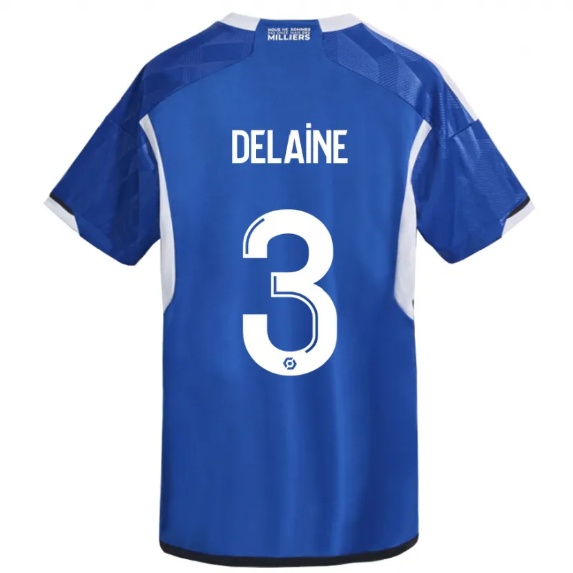 Danxen Mujer Camiseta Thomas Delaine #3 Azul 1ª Equipación 2023/24 La Camisa