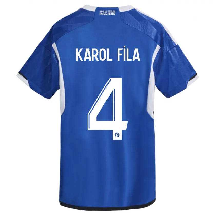 Danxen Mujer Camiseta Karol Fila #4 Azul 1ª Equipación 2023/24 La Camisa