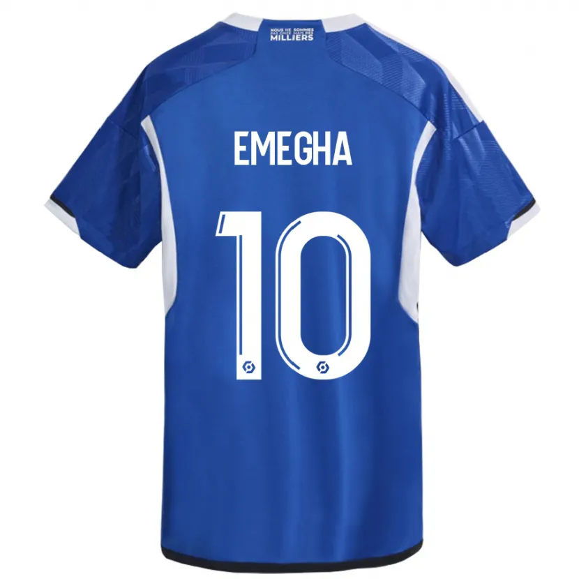 Danxen Mujer Camiseta Emanuel Emegha #10 Azul 1ª Equipación 2023/24 La Camisa